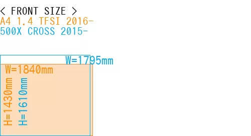 #A4 1.4 TFSI 2016- + 500X CROSS 2015-